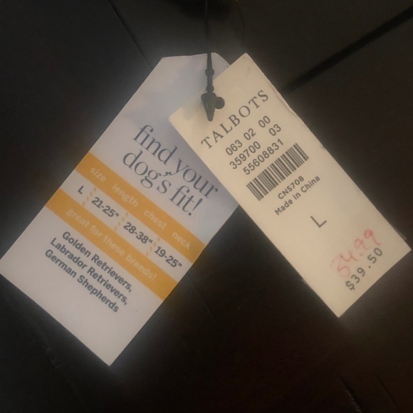 Plaid Talbots Dog Raincoat with Hood - Picture 2 of 4